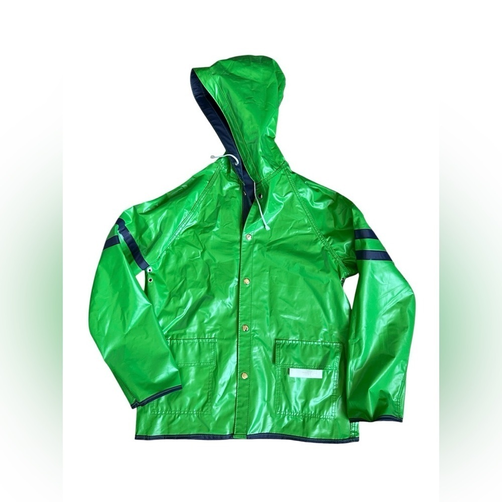 Youngbloods Vintage Reversible Rainwear in 100% Laminated Vinyl kids Large - Picture 4 of 8